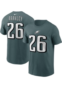 Saquon Barkley Philadelphia Eagles Teal Home Short Sleeve Player T Shirt