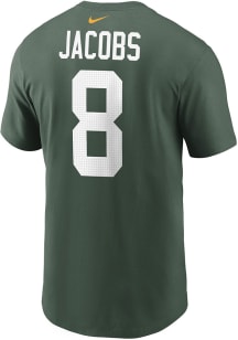 Josh Jacobs Green Bay Packers Green Home Short Sleeve Player T Shirt