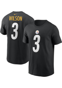 Russell Wilson Pittsburgh Steelers Black Home Short Sleeve Player T Shirt