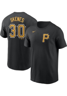 Paul Skenes Pittsburgh Pirates Black Home Short Sleeve Player T Shirt