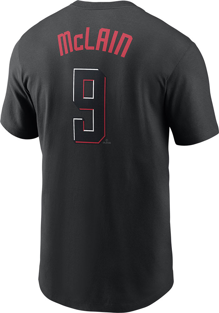 Matt McLain Cincinnati Reds Black City Con FUSE Short Sleeve Player T Shirt