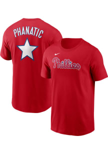 Philly Phanatic Philadelphia Phillies Red Home FUSE Short Sleeve Player T Shirt
