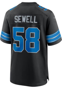 Penei Sewell  Nike Detroit Lions Black Alt Football Jersey