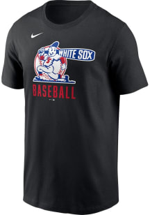 Nike Chicago White Sox Black Coop Logo Short Sleeve T Shirt