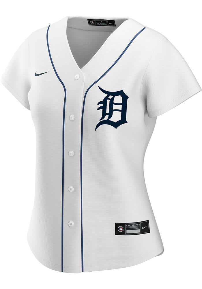 Nike Detroit Tigers White Home Akil Baddoo Official Replica Jersey