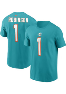 Chop Robinson Miami Dolphins Teal Home Short Sleeve Player T Shirt
