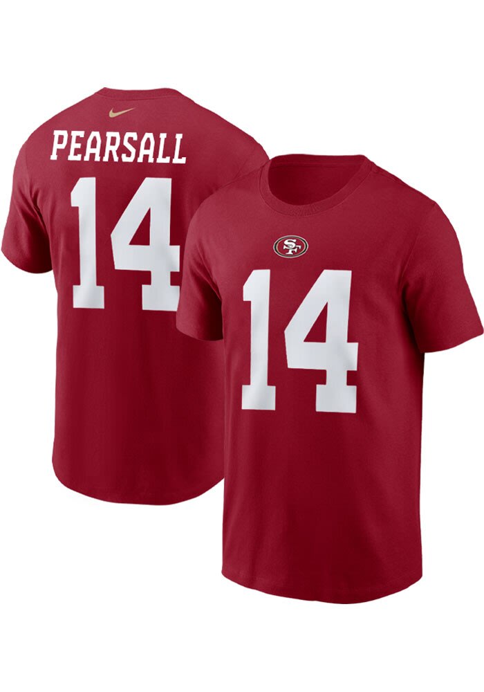 Ricky Pearsall San Francisco 49ers Red Home Short Sleeve Player T
