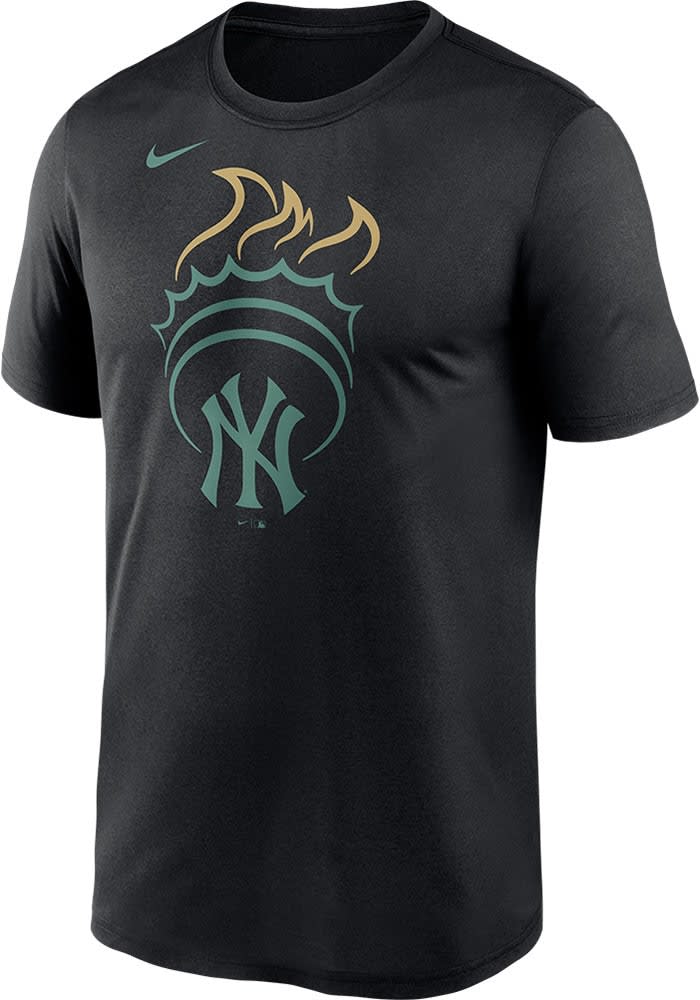 ナイキ メンズ Tシャツ New York Yankees Nike Authentic Collection Legend Performance T-Shirt 半袖 Charcoal Nike New York Yankees BLACK Local Legend Short Sleeve T Shirt