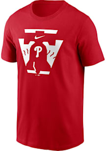 Nike Philadelphia Phillies Red Bell Short Sleeve T Shirt