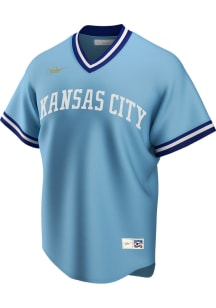 Kansas City Royals Nike Throwback Cooperstown Jersey - Light Blue