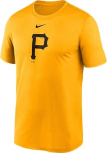 Nike Pittsburgh Pirates Gold Large Logo Legend Short Sleeve T Shirt