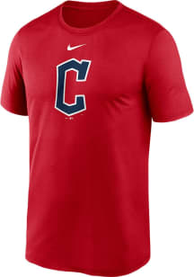 Nike Cleveland Guardians Red Large Logo Legend Short Sleeve T Shirt