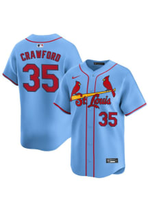 Brandon Crawford Nike St Louis Cardinals Mens Light Blue Alt 2024 Limited Baseball Jersey