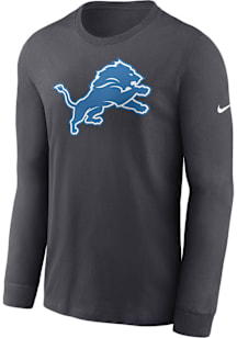 Nike Detroit Lions Grey PreSwoosh Long Sleeve T Shirt