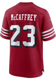 Christian McCaffrey  Nike San Francisco 49ers Red Alt Game Football Jersey