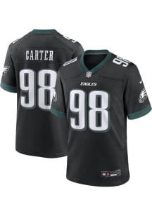 Jalen Carter  Nike Philadelphia Eagles Black Alt Game Football Jersey