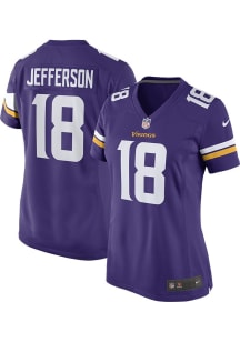 Justin Jefferson  Nike Minnesota Vikings Womens Purple Home Game Football Jersey