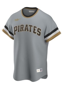 Pittsburgh Pirates Nike Throwback Cooperstown Jersey - Grey