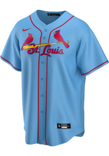 St Louis Cardinals Mens Nike Replica Alternate Jersey - Light Blue
