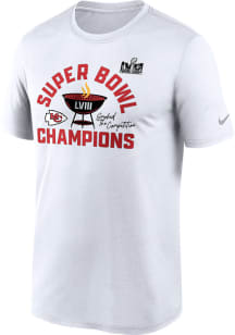 Kansas City Chiefs WEAR by Erin Andrews Women's Super Bowl LVIII Champions  Drop Shoulder Sweatshirt - White