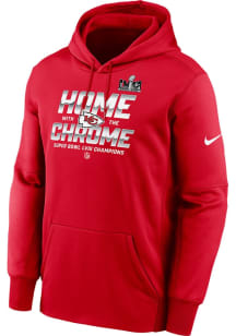 Nike Kansas City Chiefs Mens Red Super Bowl LVIII Champions Parade Hood