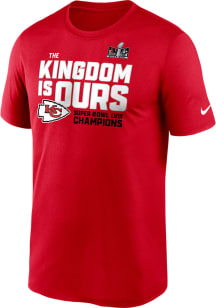 Nike Kansas City Chiefs Red Super Bowl LVIII Champions Local Fashion Short Sleeve T Shirt