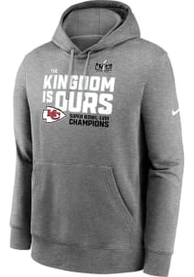 Nike Kansas City Chiefs Mens Grey Super Bowl LVIII Champions Local Fashion Hood