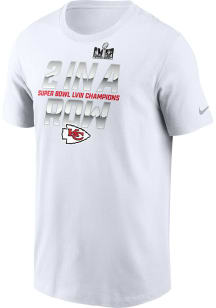 Nike Kansas City Chiefs White Super Bowl LVIII Champions Two in a Row Short Sleeve T Shirt