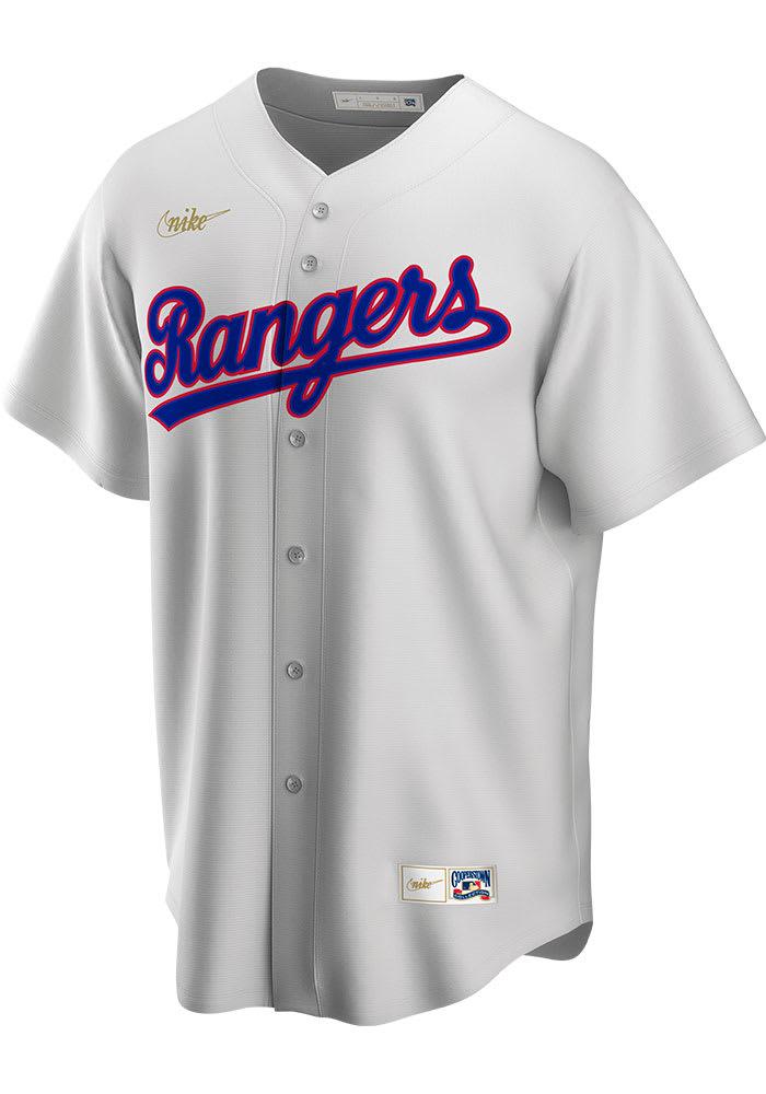Texas Rangers Nike Throwback Cooperstown Jersey - White