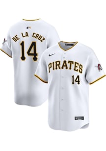 Bryan De La Cruz Nike Pittsburgh Pirates Mens White Home Limited Baseball Jersey