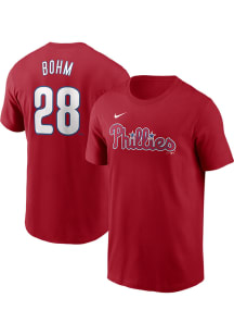 Alec Bohm Philadelphia Phillies Red Home Short Sleeve Player T Shirt