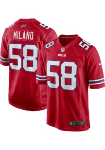 Matt Milano  Nike Buffalo Bills Red Alt Football Jersey
