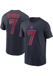 CJ Stroud Houston Texans Navy Blue Alt Short Sleeve Player T Shirt