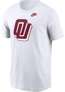 Nike Oklahoma Sooners White Vault Disco Logo Short Sleeve T Shirt