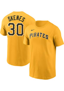 Paul Skenes Pittsburgh Pirates Gold Alt Short Sleeve Player T Shirt