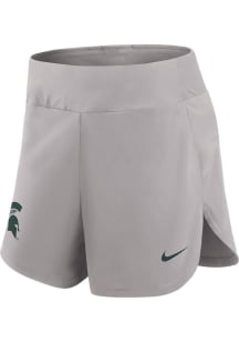 Womens Michigan State Spartans Grey Nike Bliss Shorts