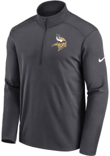 Nike Minnesota Vikings Mens Grey Pacer Long Sleeve Qtr Zip Pullover