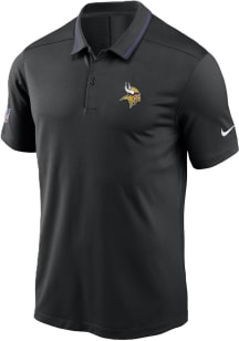 Nike Minnesota Vikings Mens Black Dri-Fit Coaches Short Sleeve Polo