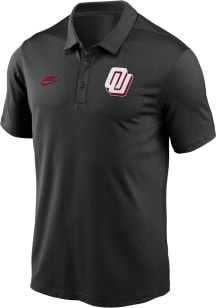 Nike Oklahoma Sooners Mens Black Vault Disco Logo Short Sleeve Polo