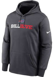 Nike Buffalo Bills Mens Grey Performance Fleece Hood