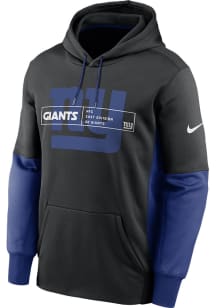 Nike New York Giants Mens Black Therma Color Block Hood