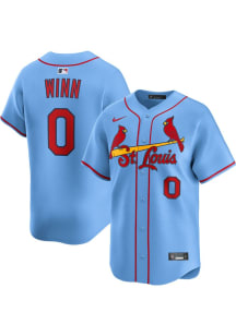 Masyn Winn Nike St Louis Cardinals Mens Light Blue Alt Limited Baseball Jersey