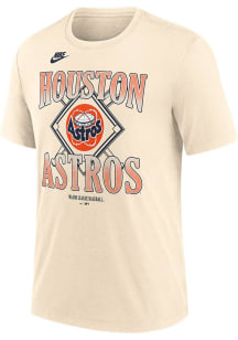 Nike Houston Astros White Natural Coop Triblend Short Sleeve Fashion T Shirt