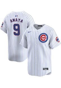 Miguel Amaya Nike Chicago Cubs Mens White Home Limited Baseball Jersey