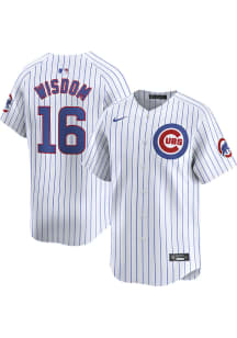Patrick Wisdom Nike Chicago Cubs Mens White Home Limited Baseball Jersey