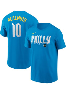 JT Realmuto Philadelphia Phillies Blue City Connect Alt Short Sleeve Player T Shirt