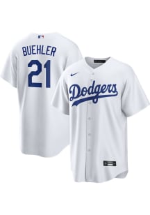 Walker Buehler Los Angeles Dodgers Mens Replica Home Jersey - White