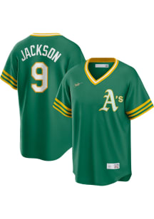 Reggie Jackson Oakland Athletics Nike Coop Cooperstown Jersey - Green