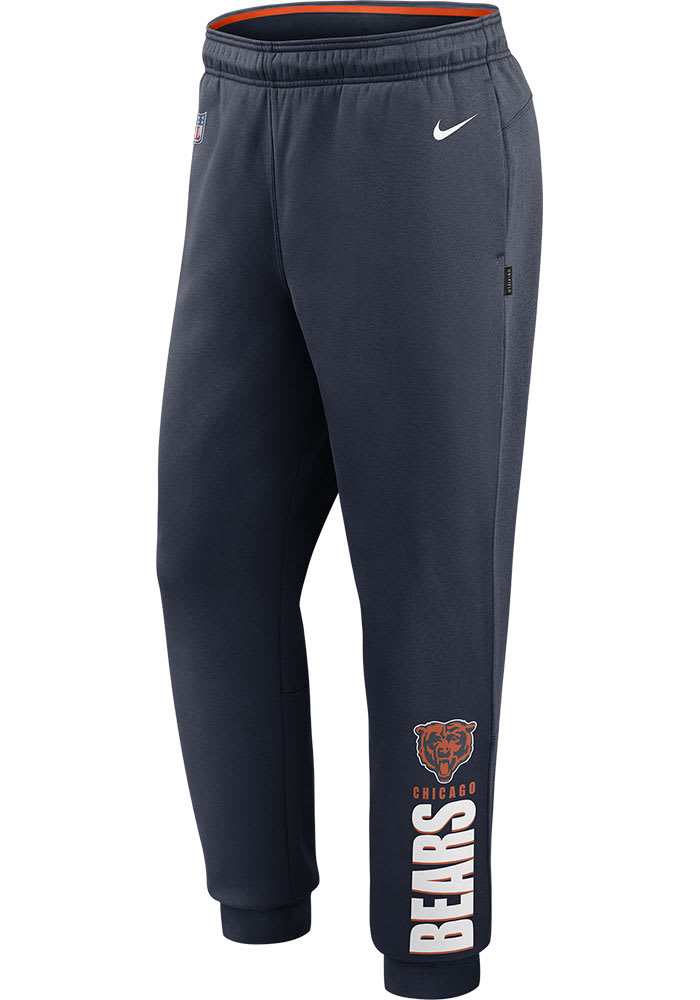 Nike Chicago Bears Mens Navy Blue Lockup Therma Pants