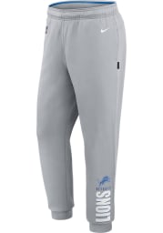 Nike Detroit Lions Mens Grey Lockup Therma Pants
